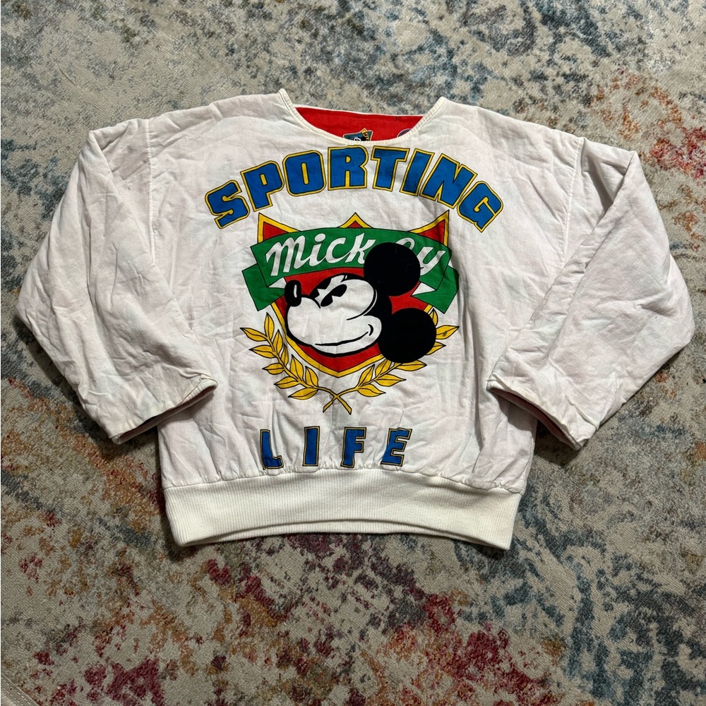 Vintage Mickey Mouse Reversible Pullover